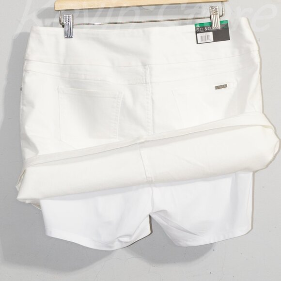 3 skorts size :L , Brand: S.C. & Co. Ladies' Denim , White, Blue , Black - Picture 4 of 14